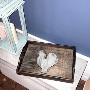 Farmhouse Serving Tray, handmade / painted. New, never been used.